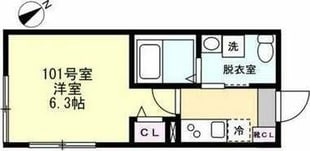 (仮称)上小田中アパートの物件間取画像